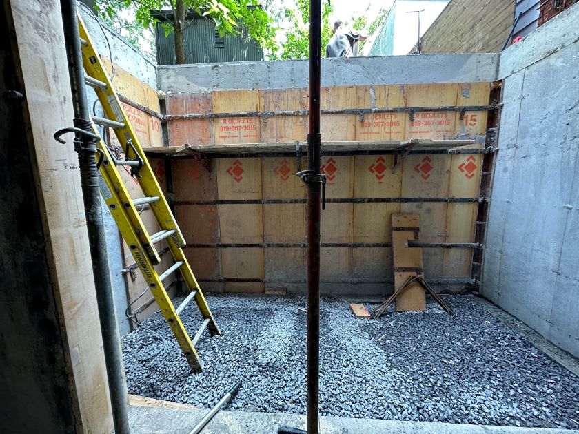 foundation basement opening